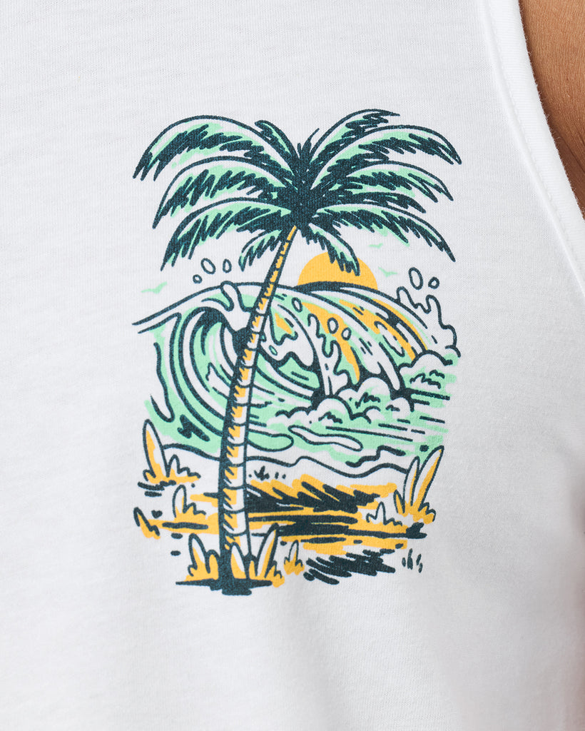 Pineapple Paradise Tank-White-Regular-Detail--Nico---L