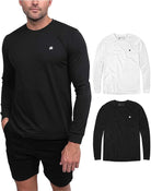 Long Sleeve Tee 2-Pack - Branded-Black/White