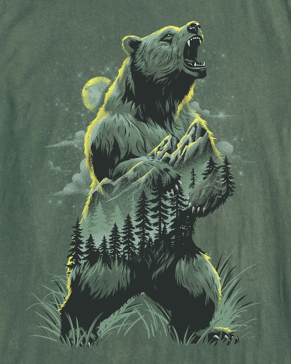 Primal Pines Vintage Tee-Vintage Royal Pine-Regular-Swatch--Model---L