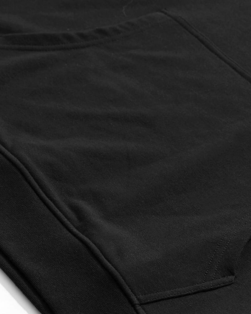 Pullover Hoodie (Classic Pocket) - Branded-Black-Macro