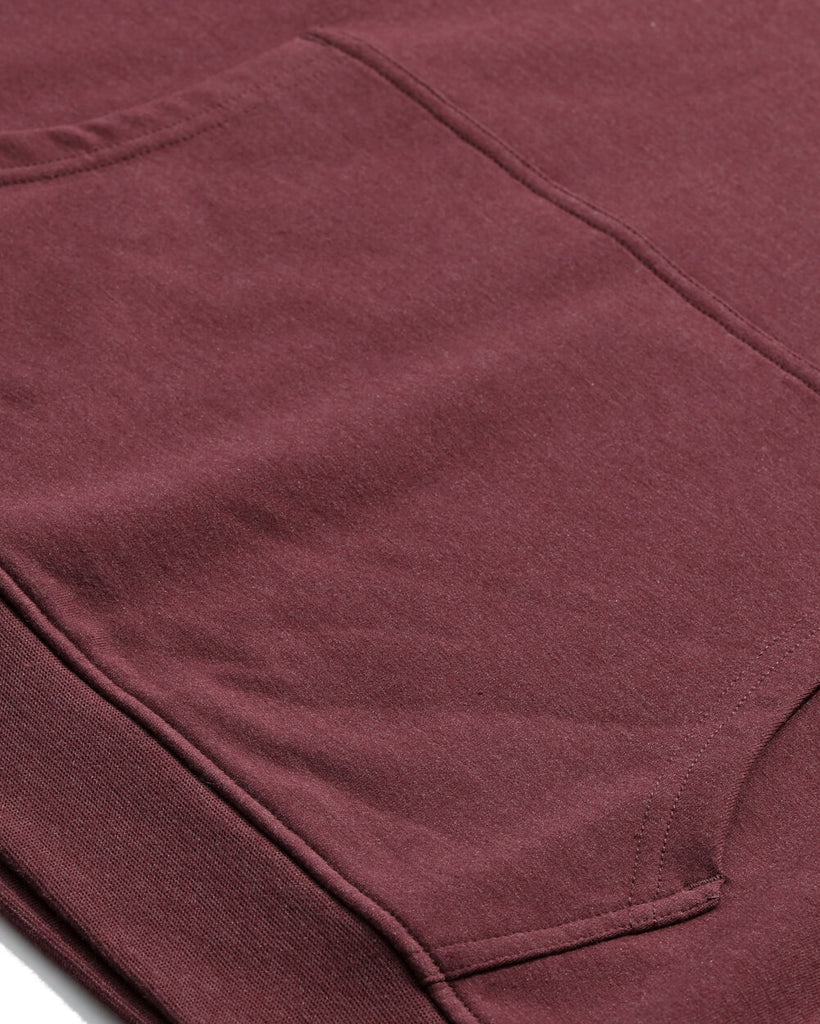 Pullover Hoodie (Classic Pocket) - Branded-Maroon-Macro