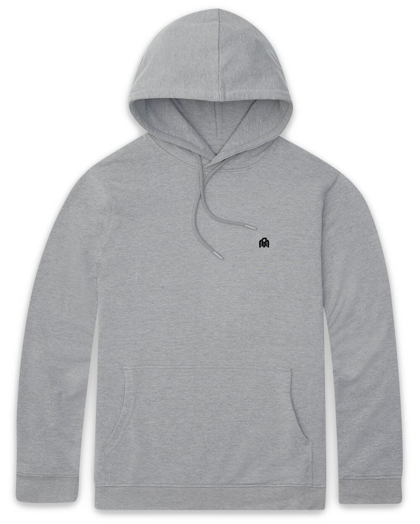 Pullover Hoodie (Classic Pocket) - Branded-Grey-Front