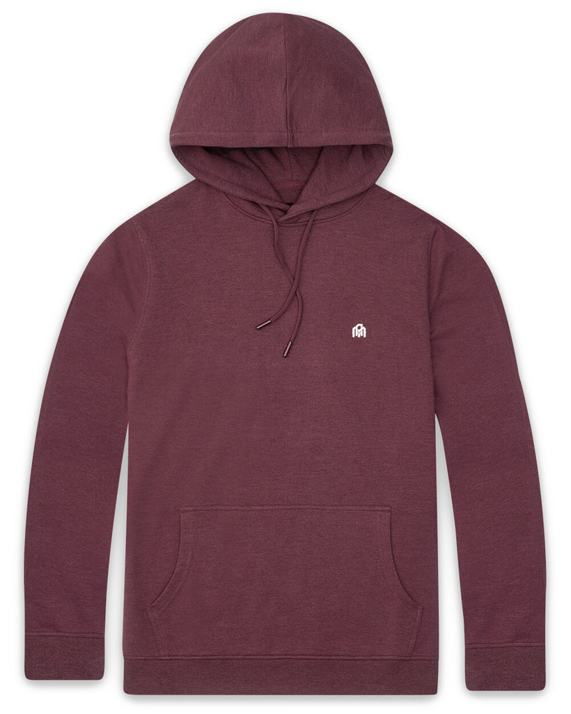 Pullover Hoodie (Classic Pocket) - Branded-Maroon-Front