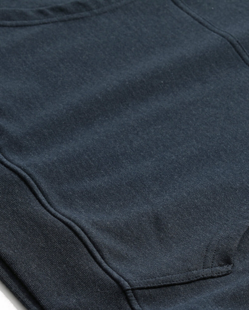 Pullover Hoodie (Classic Pocket) - Branded-Navy-Macro