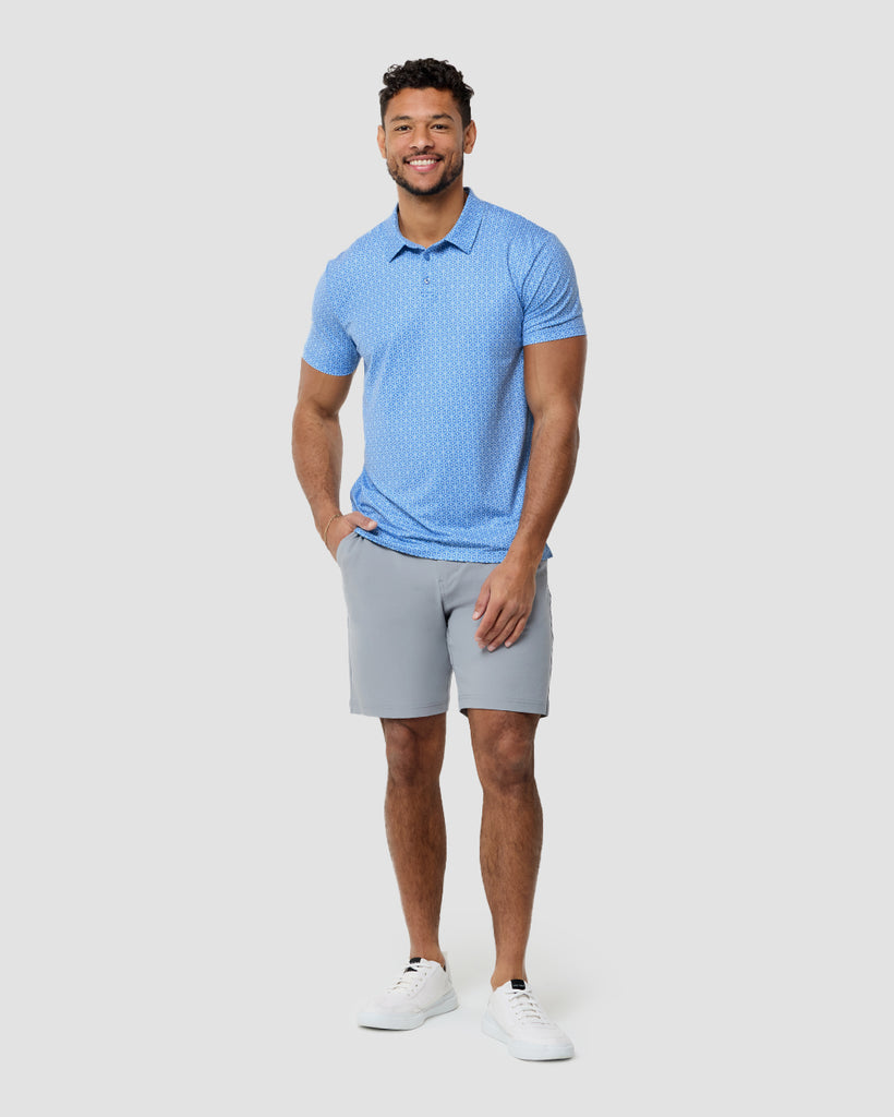 Pursuit Performance Polo-Columbia Blue Cubes-Regular-Full--Nico---L