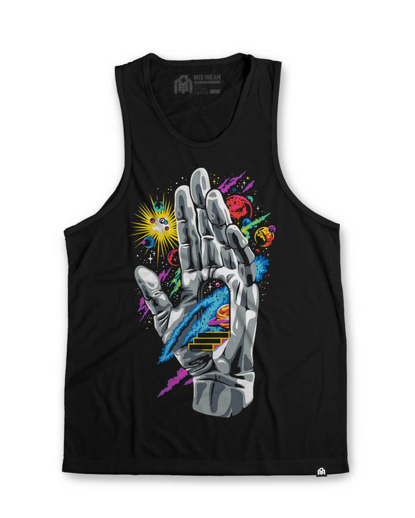 Push Through Tank-Black-Mock--Zach---L