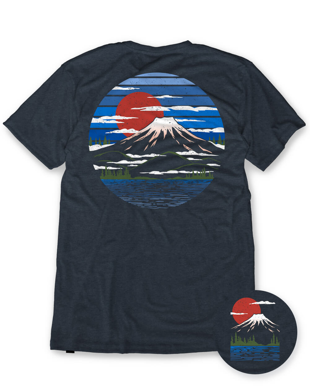 Quiet Horizon Tee-Navy-Regular-Mock--Chase---M