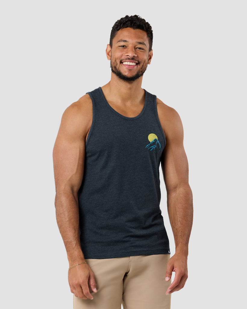 Retro Peaks Tank-Navy-Regular-Front--Nico---L