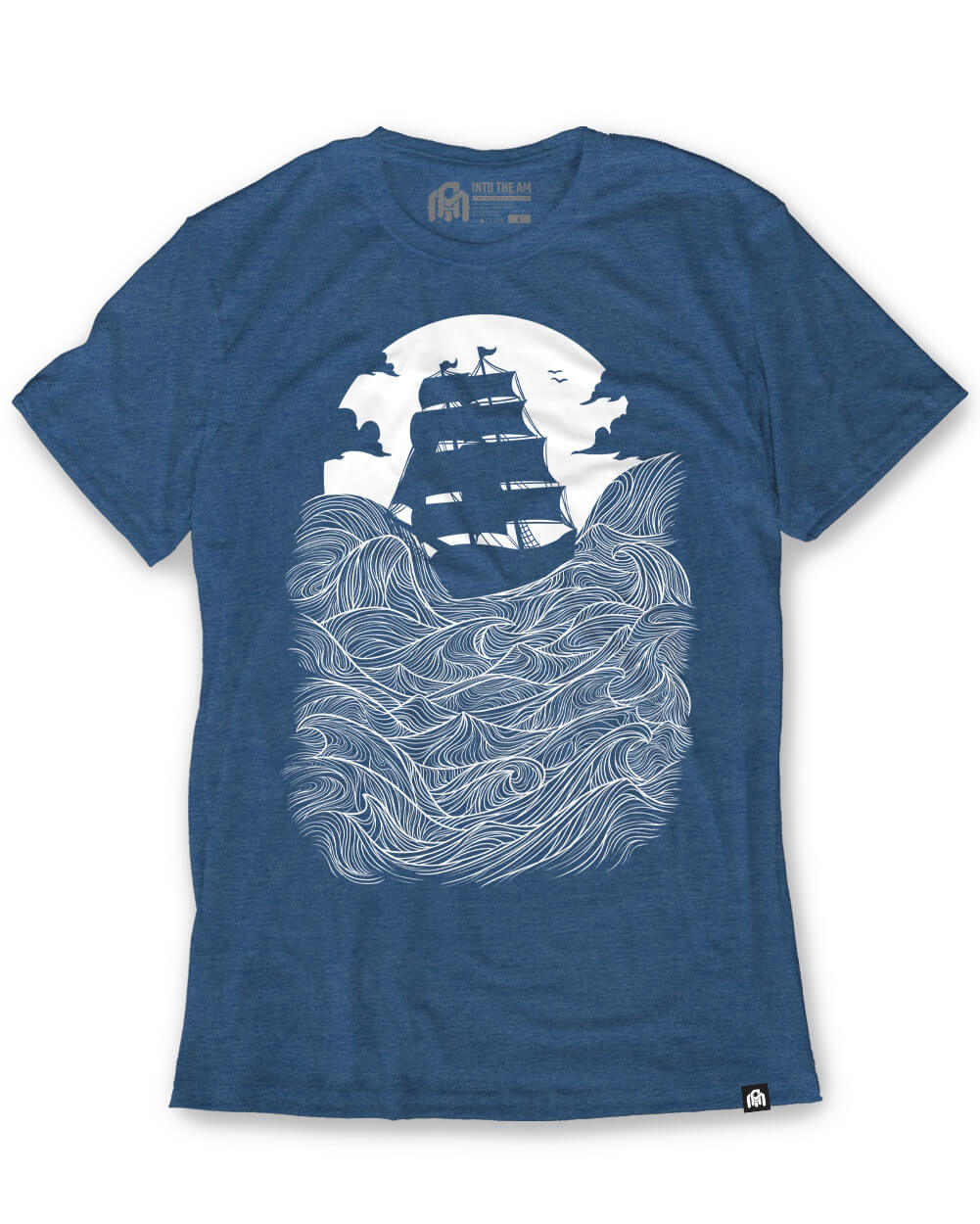Rolling Tides Tee-Cool Blue-Front