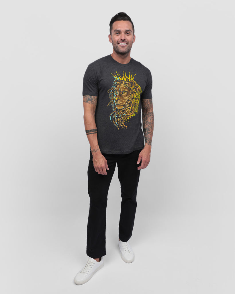 Royal Reign Tee-Charcoal-Full--Zach---L