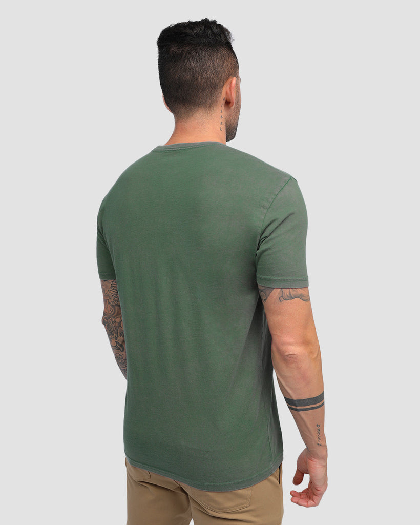 Salmon Bounty Vintage Tee-Vintage Royal Pine-Regular-Back--Zach---L