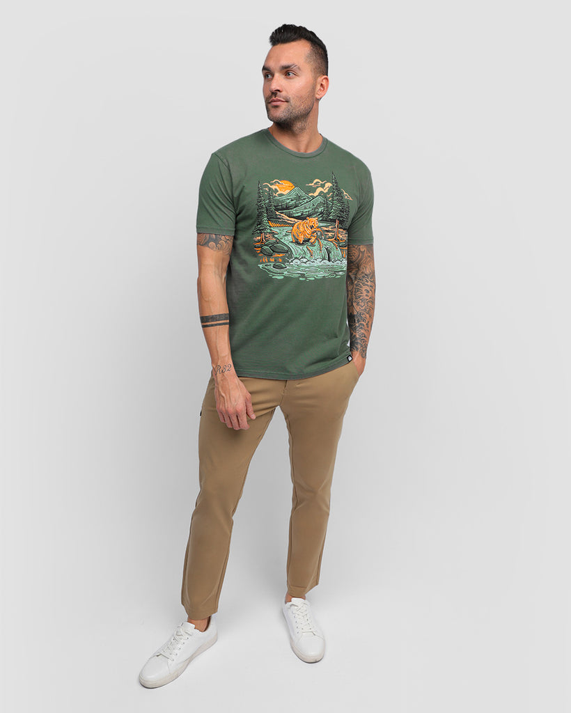 Salmon Bounty Vintage Tee-Vintage Royal Pine-Regular-Full--Zach---L