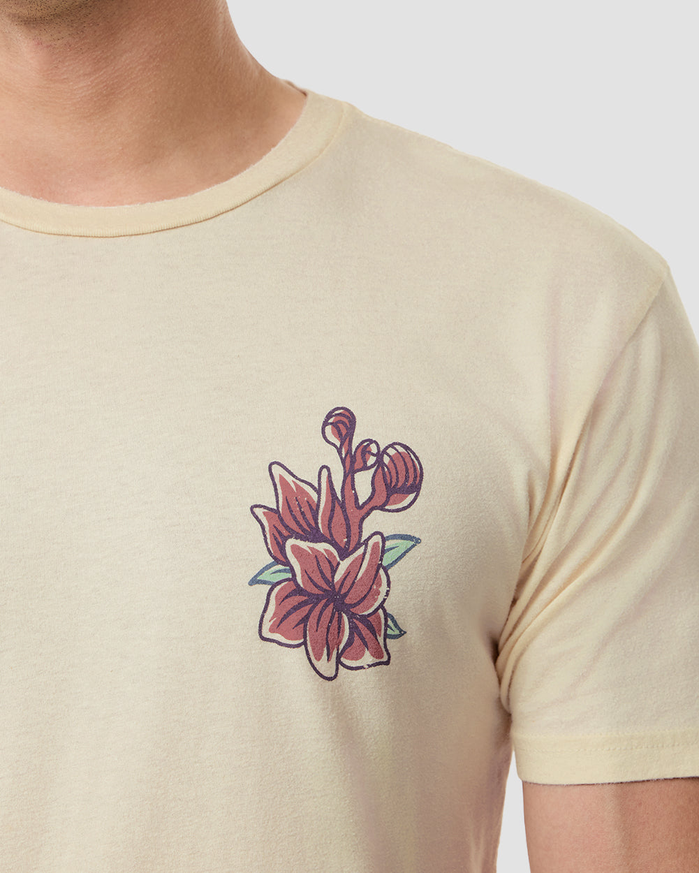 Sea Petals Vintage Tee-Vintage Natural-Regular-Detail--Model---L