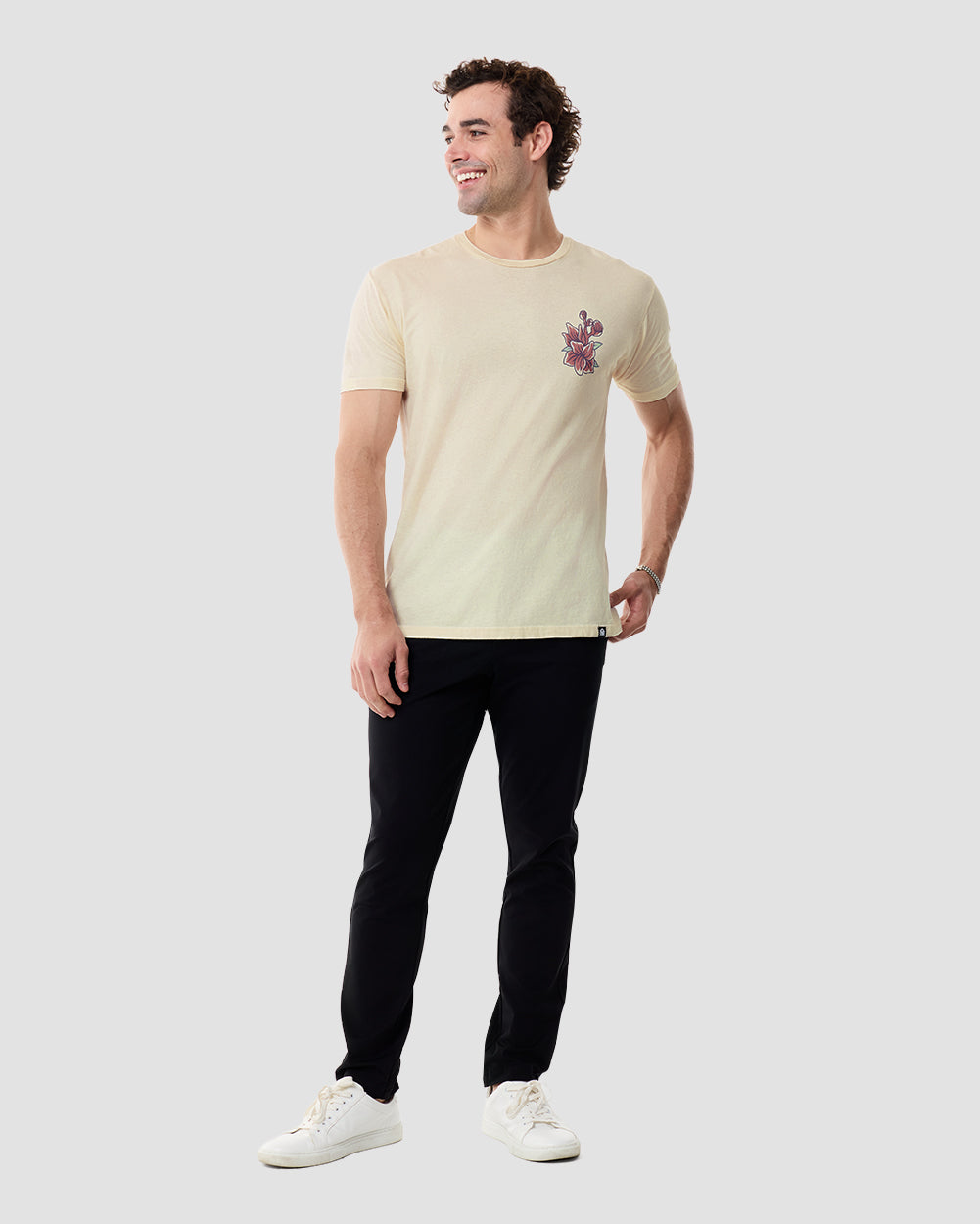 Sea Petals Vintage Tee-Vintage Natural-Regular-Full--Model---L