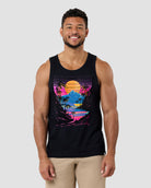 Sherbert Shores Tank-Black-Regular-Front--Nico---L