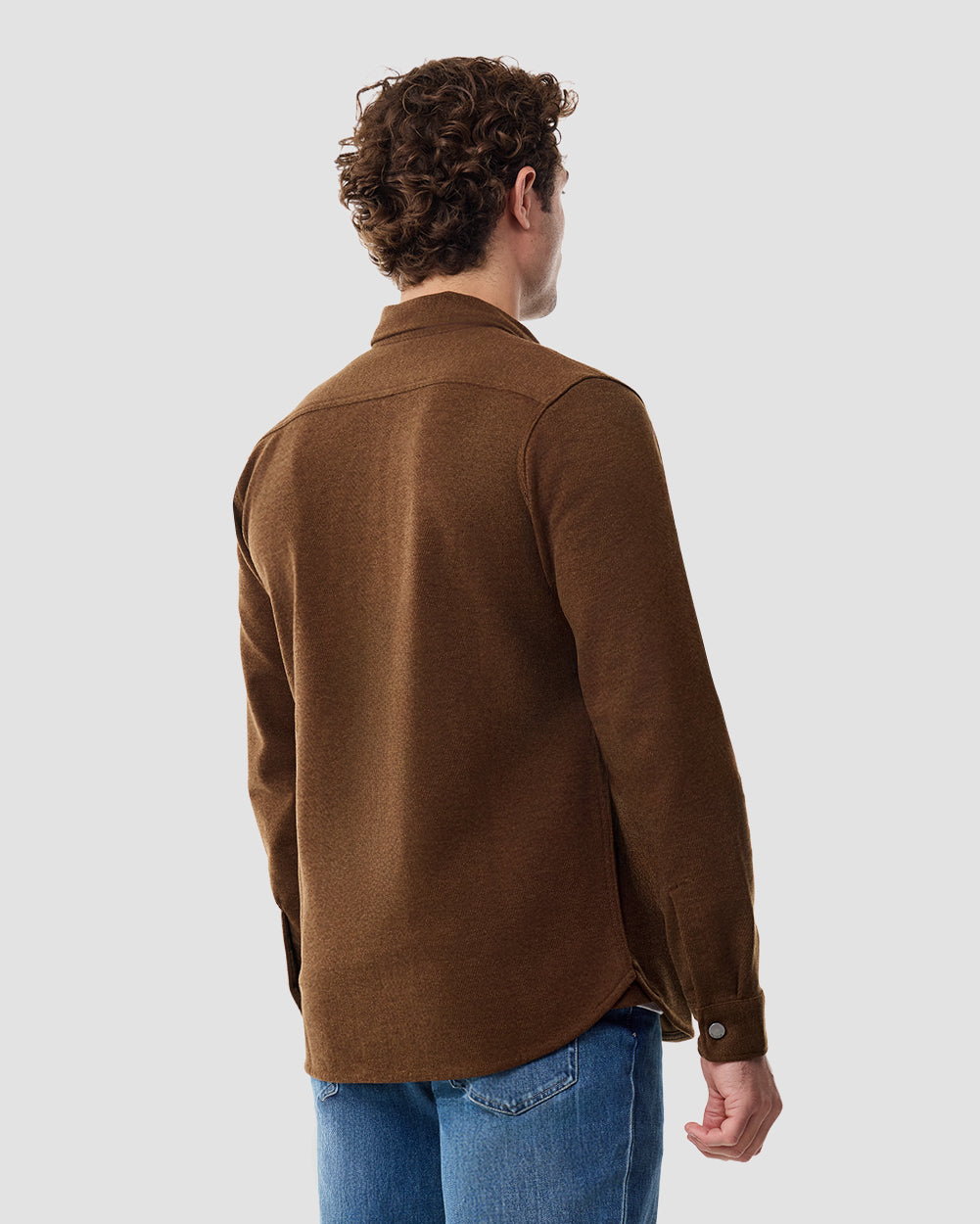Sierra Shirt Jacket-Brown-Regular-Back--Chase---M