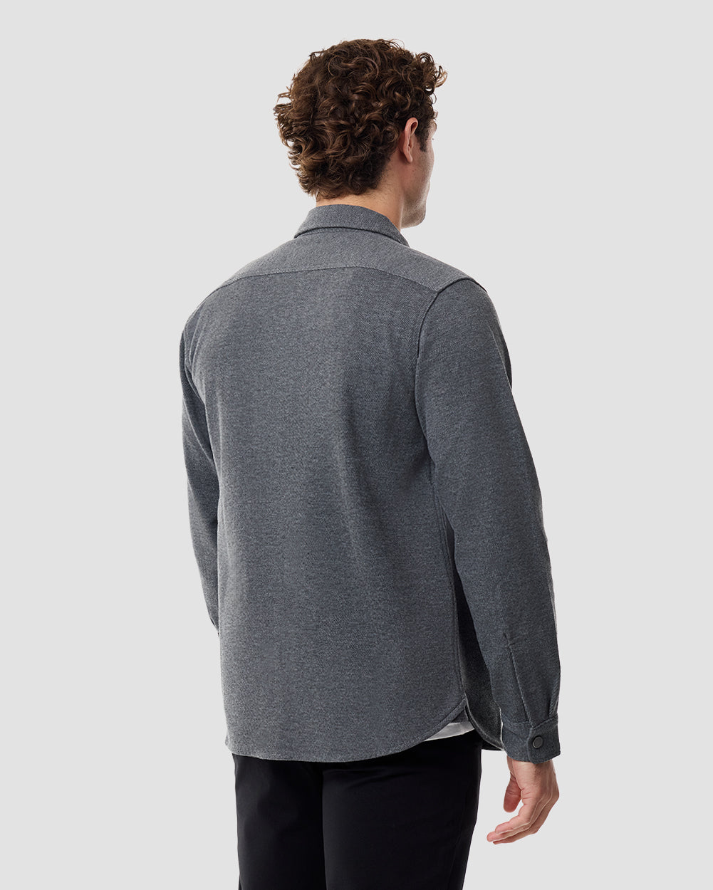 Sierra Shirt Jacket-Charcoal-Regular-Back--Chase---M