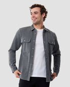 Sierra Shirt Jacket-Charcoal-Regular-Front2--Chase---M