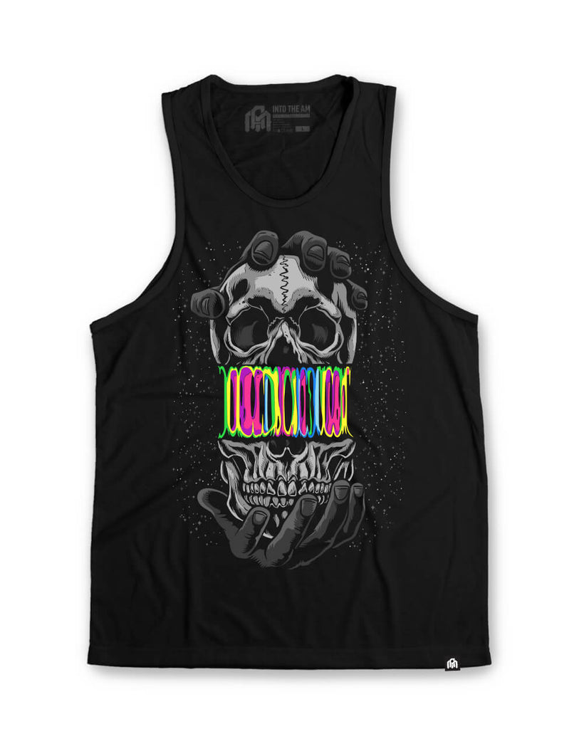 Skull Slush Tank-Black-Front