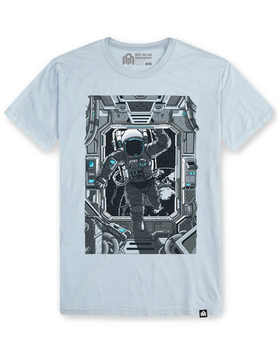 Space Port Vintage Tee-Vintage Stonewash Denim-Mock--Clayton---M