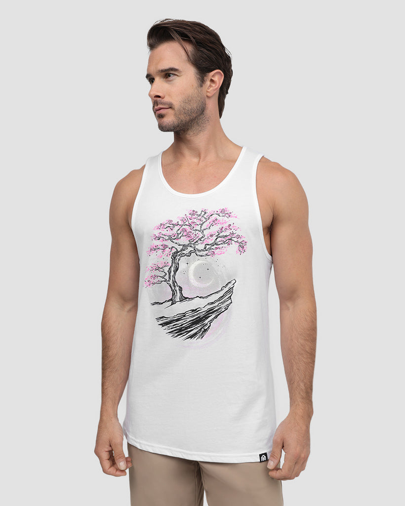 Spirit Blossoms Tank-White-Regular-Front--Alex---M
