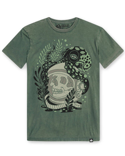 Tentacle Tomb Vintage Tee-Vintage Royal Pine-Regular-Mock--Model---L