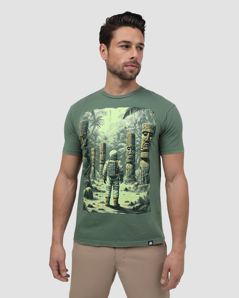 Tiki Trails Vintage Tee-Vintage Royal Pine-Regular-Front--Tom---M