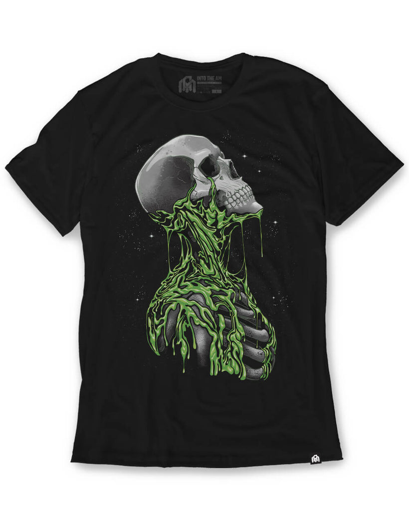 Toxic Dread Glow-in-the-Dark Tee-Black-Regular-Mock--Model---L