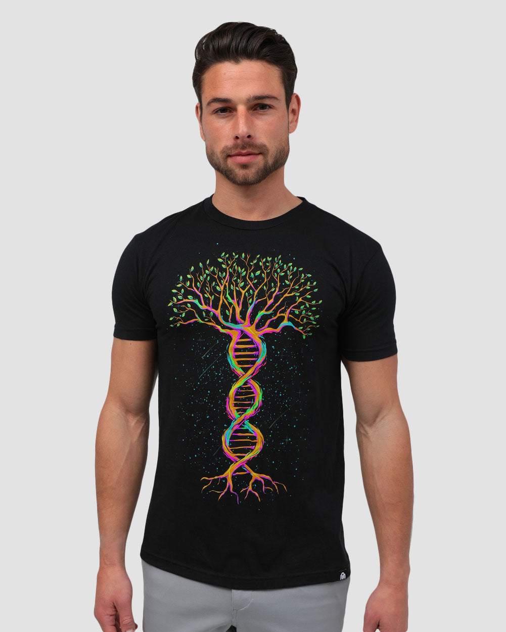 Tree of Life Tee-Black-Regular-Front--Tom---M