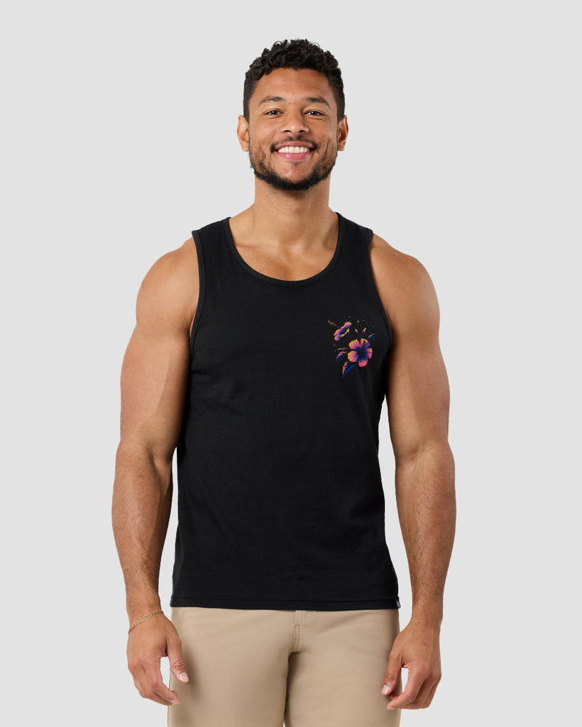 Tropic Night Tank-Black-Regular-Front--Nico---L