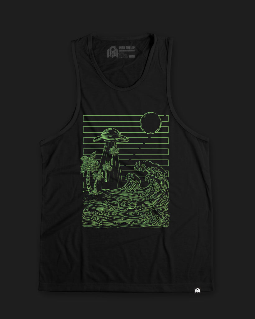 Unnatural Forces Glow-in-the-Dark Tank-Black-Glow--Model---L