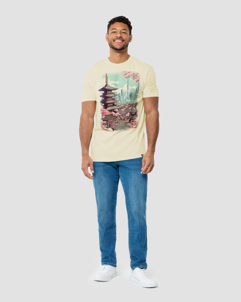 Urban Blossom Vintage Tee-Vintage Natural-Regular-Full--Model---L