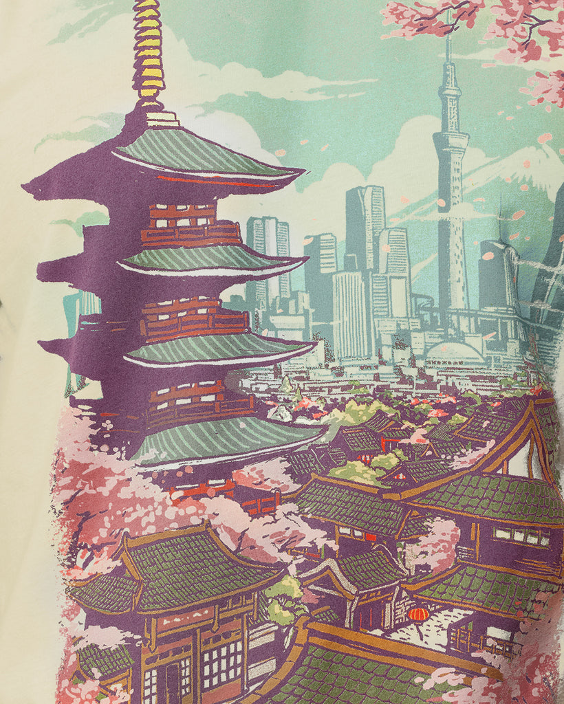 Urban Blossom Vintage Tee-Vintage Natural-Regular-Detail--Model---L