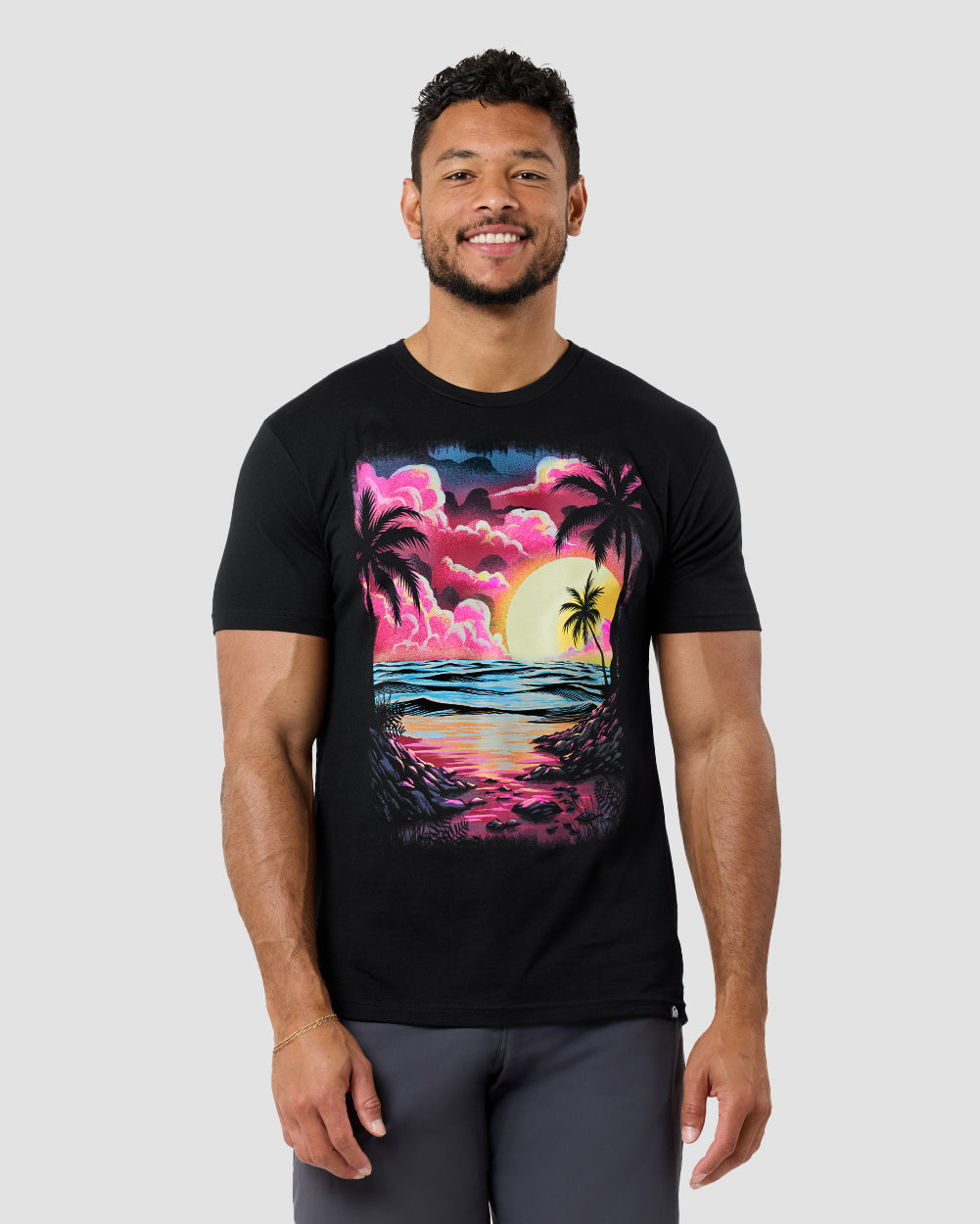 Vibrant Bay Tee-Black-Regular-Front--Nico---L