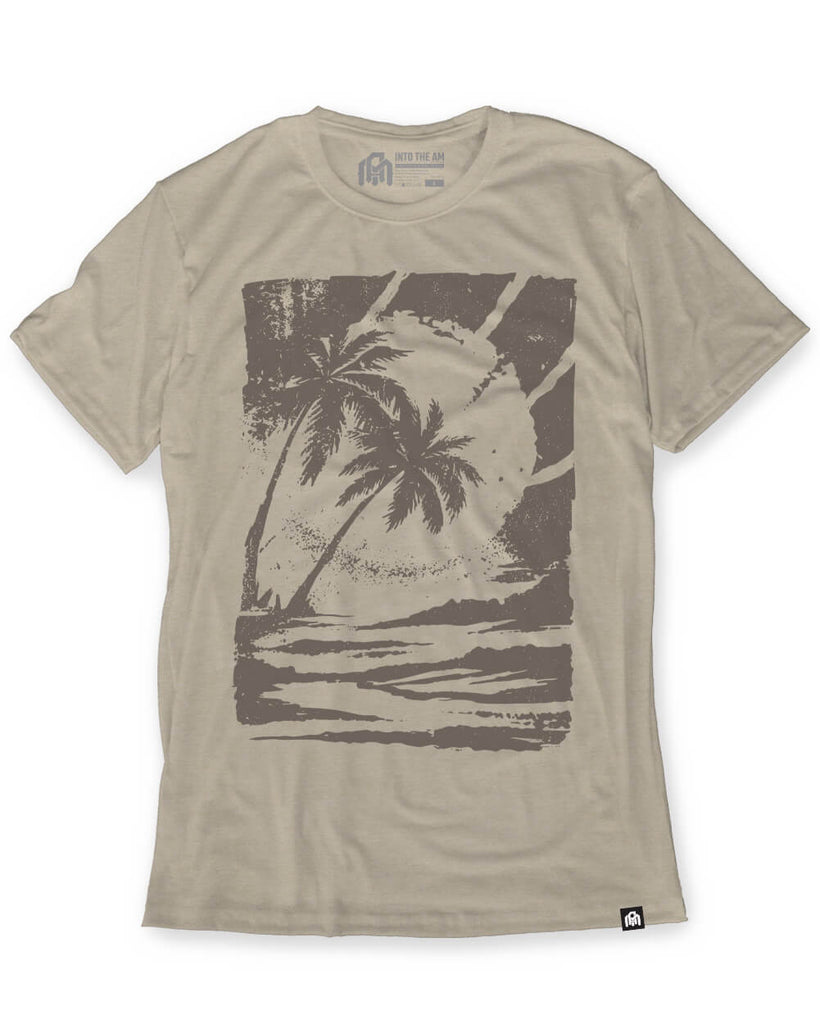 Warm Tides Tee-Heather Tan-Regular-Mock--Model---M