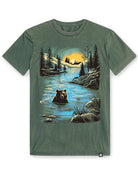 Wild Current Vintage Tee-Vintage Royal Pine-Regular-Mock--Model---L