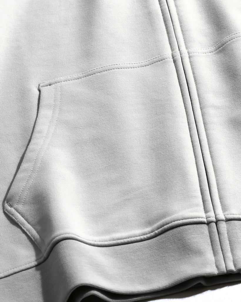 Zip-Up Hoodie - Non-Branded-Beige-Detail3