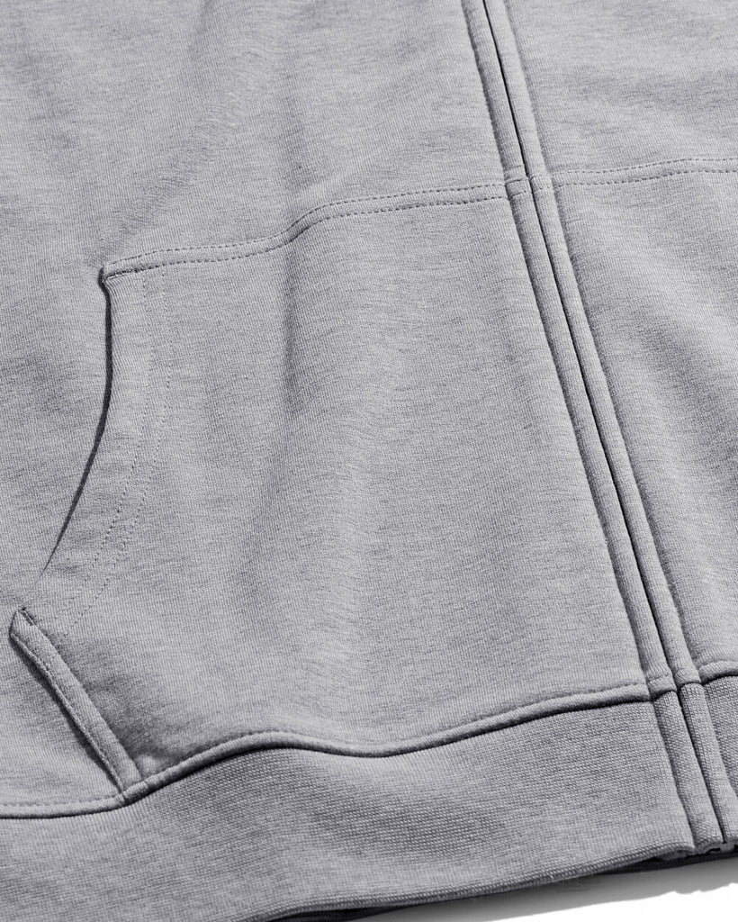 Zip-Up Hoodie - Non-Branded-Grey-Detail3