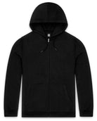 Zip-Up Hoodie - Non-Branded-Black-Front