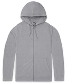 Zip-Up Hoodie - Non-Branded-Grey-Front