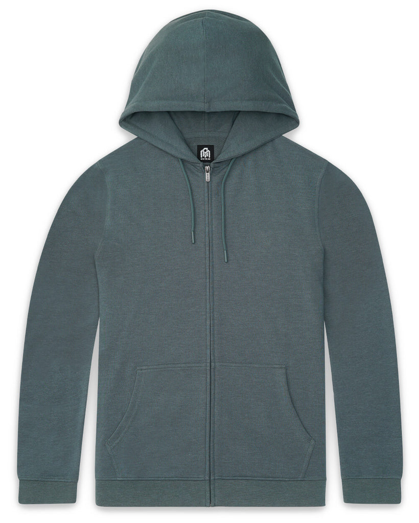 Zip-Up Hoodie - Non-Branded-Indigo-Front