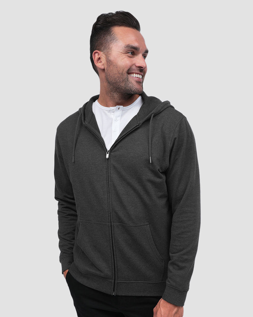 Zip-Up Hoodie - Non-Branded-Charcoal-Front1--Zach---L