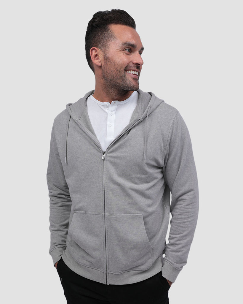 Zip-Up Hoodie - Non-Branded-Grey-Front1--Zach---L