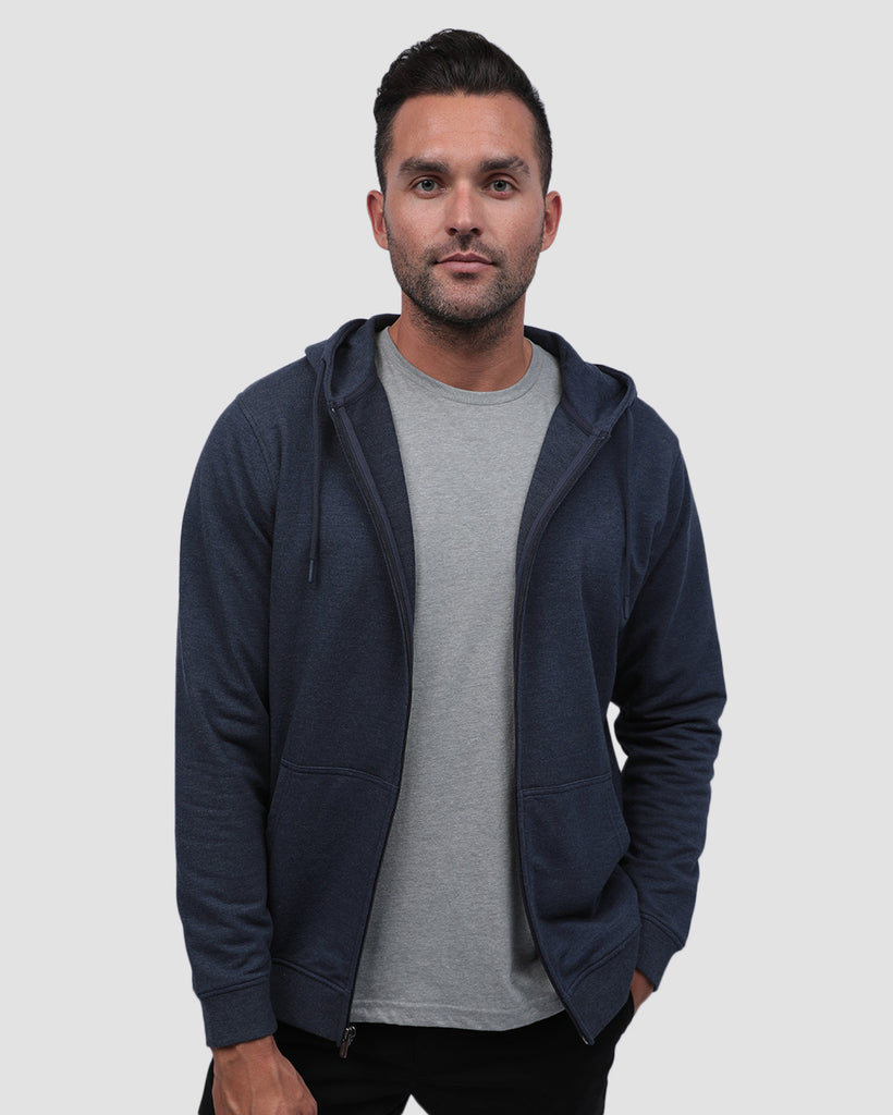 Zip-Up Hoodie - Non-Branded-Navy-Front2--Zach---L