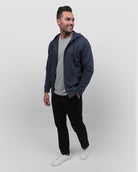 Zip-Up Hoodie - Non-Branded-Navy-Full--Zach---L