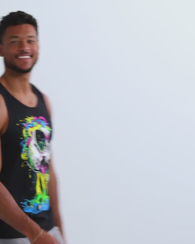 Brain Invader Tank-Black-Regular-Video--Model---L