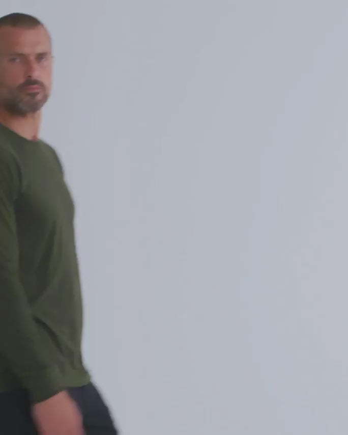 Long Sleeve Tee - Non-Branded-Midnight Olive-video