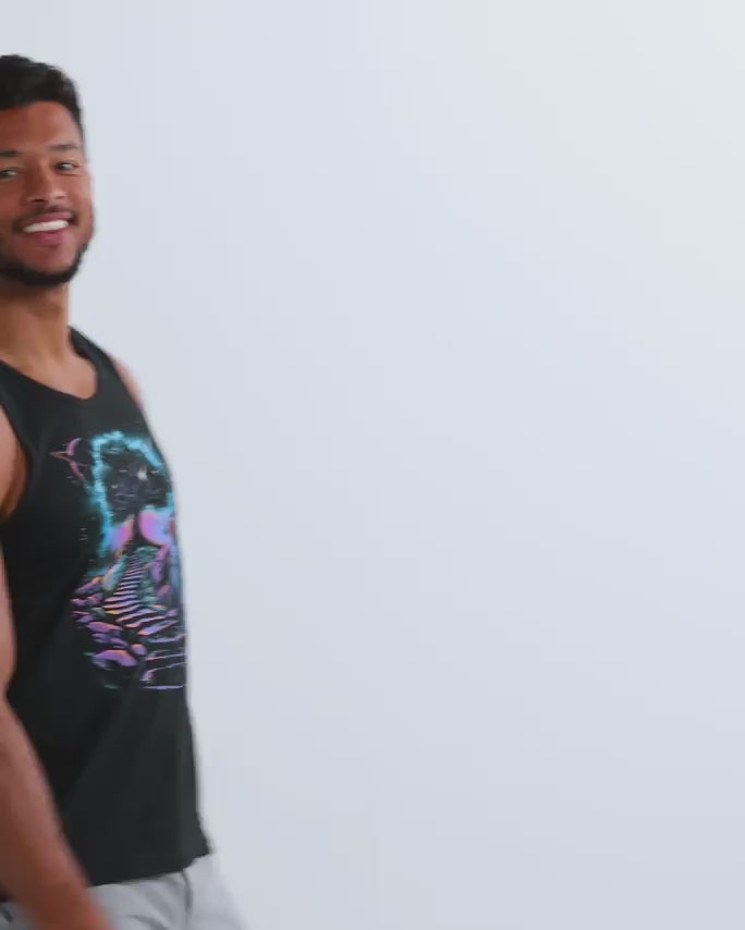Infinity Steps Tank-Black-allskus