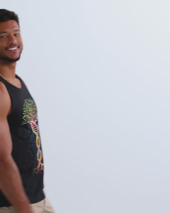 Tree of Life Tank-Regular-Black-allskus