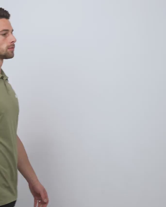 Basic Polo-Olive Green-video